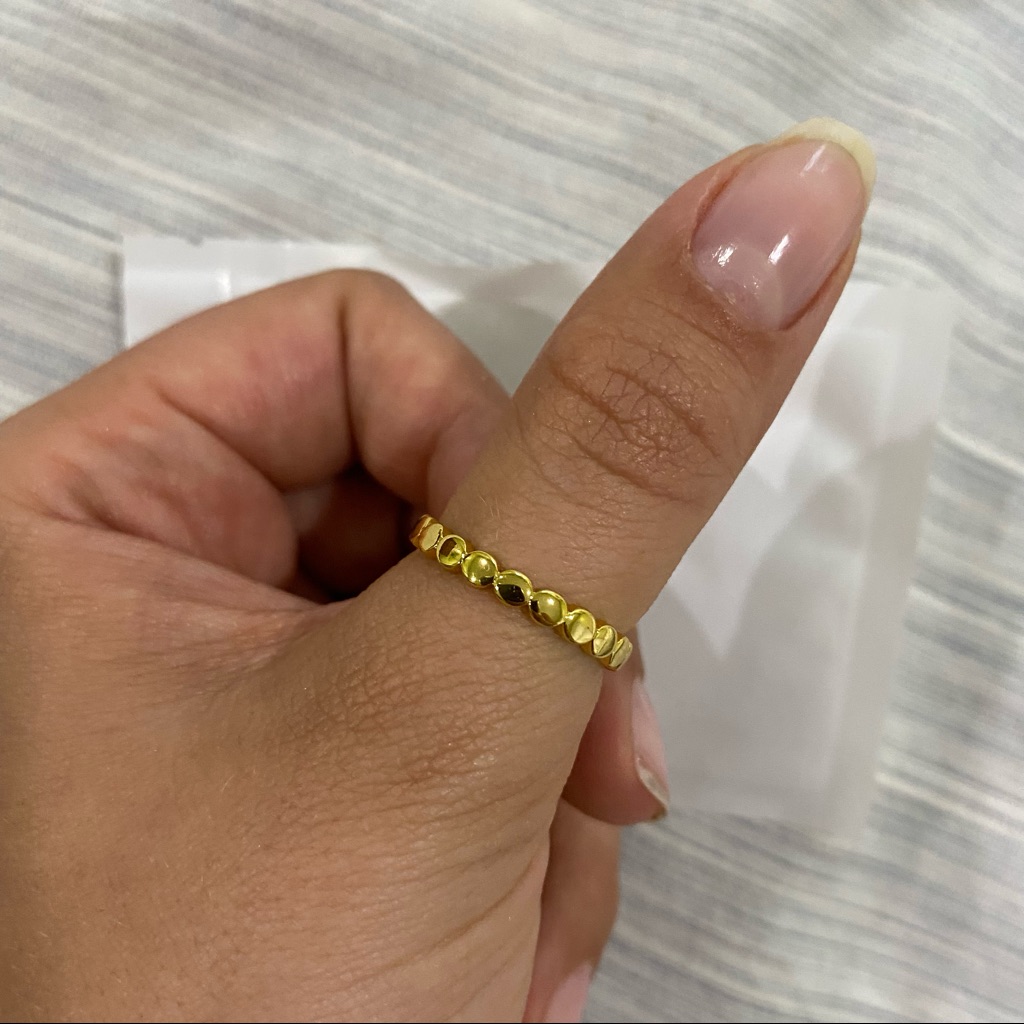 Bubble/Bead Gold Ring